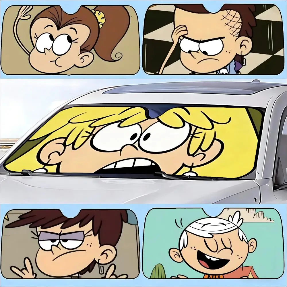 

Sun Visor Car sun shade, front windshield sun protection cover, automotive sun visor, UV protection A-The Loud House
