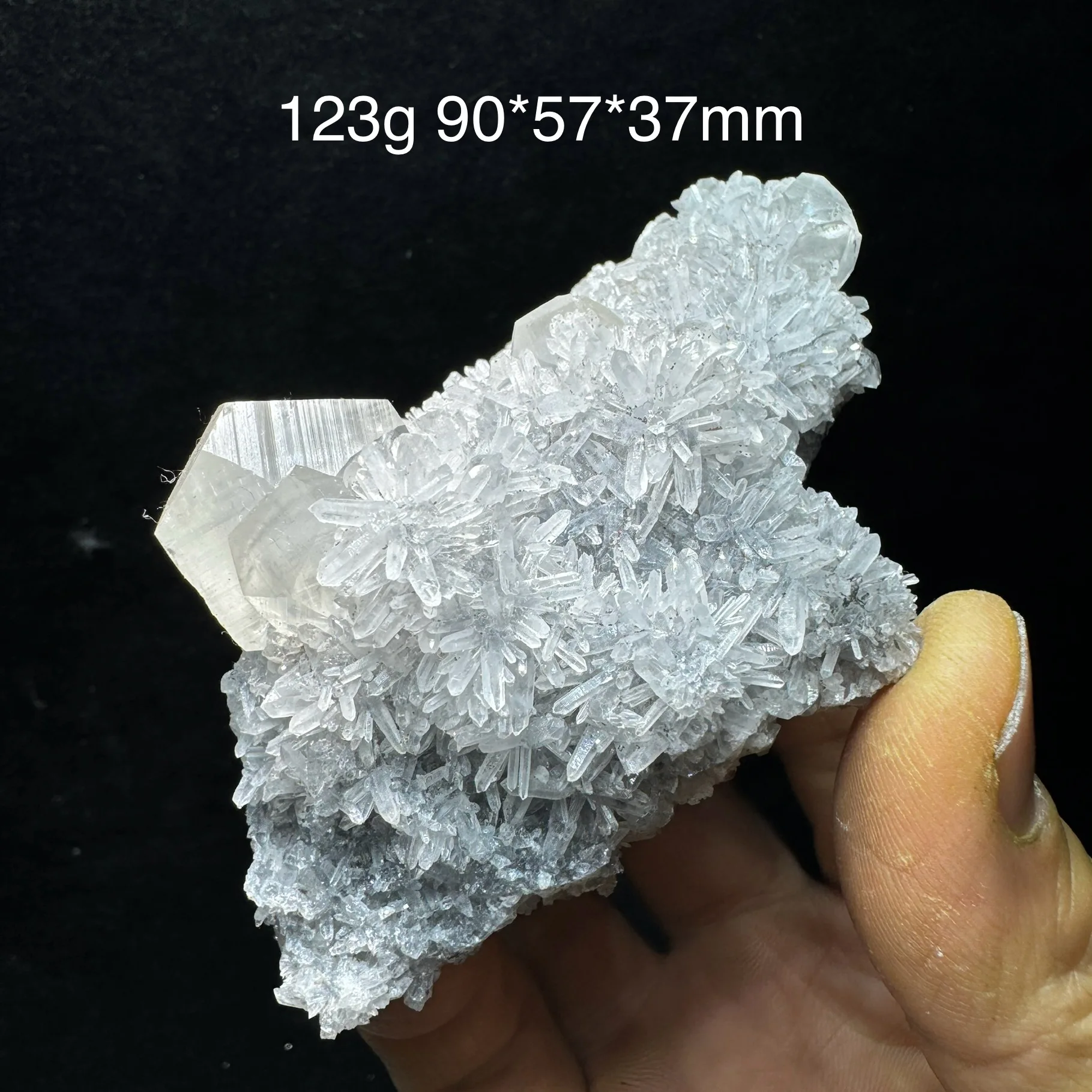 天然カルサイトと水晶鉱物標本のヒーリングストーン、家の装飾品