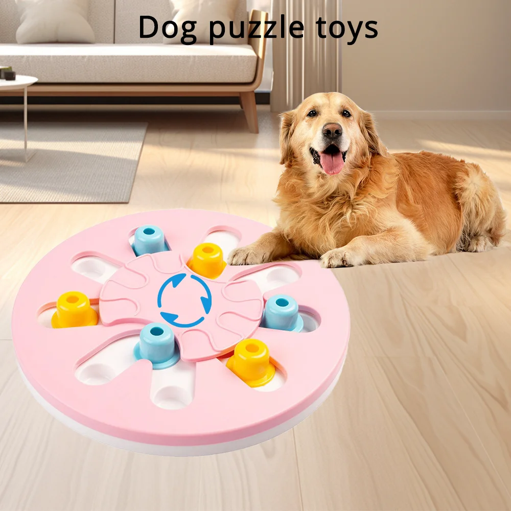 

Dog Puzzle Toys Slow Feeder Rotatable Interactive Iq Food Dispenser Dog Interactive Toy Pet Puzzle Cat Dogs Training Game
