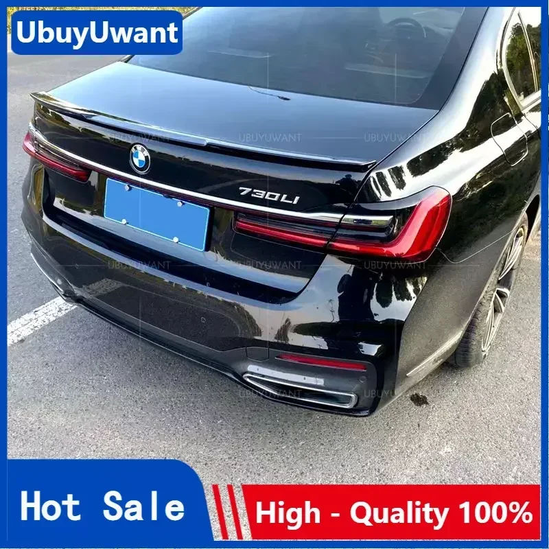 

Carbon Color & Black Car Rear Trunk Spoiler Wing Lip For BMW G11 G12 7 Series Sedan 4-Door 2018 2019 2020 Boot Lip Wing Spoiler