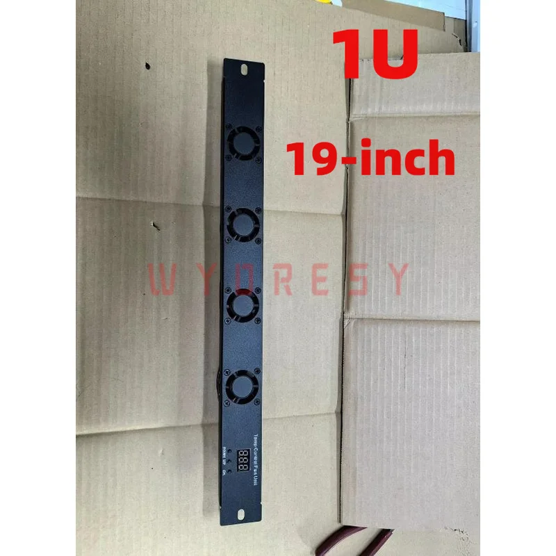 Cabinet Cooling Fan For 19Inch（1U/2U 4 Fans）Quad fan setup generates powerful airflow to quickly dissipate heat from rack mounte