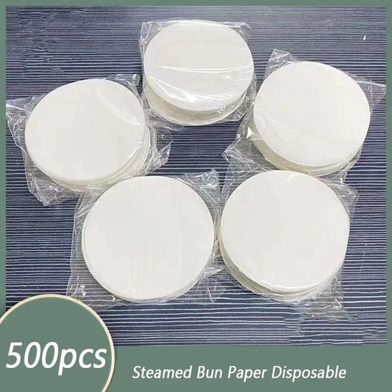 Papel redondo para hornear, papel al vapor para horno, barbacoa, bollos al vapor, cajón de vapor, papel no pegajoso a prueba de aceite Shippi
