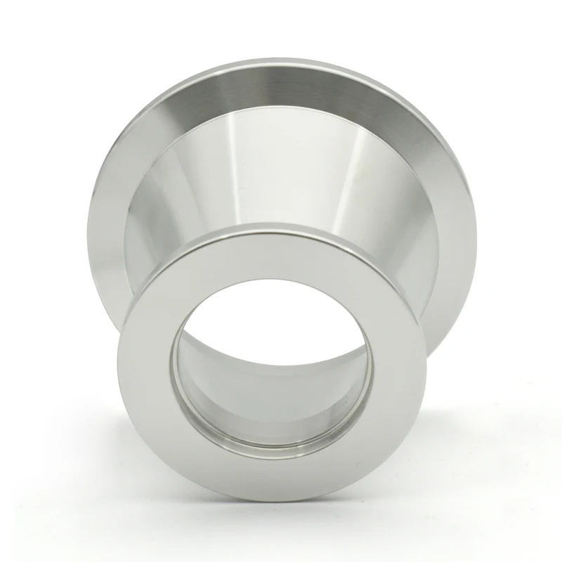 304 الفولاذ المقاوم للصدأ KF فراغ مدبب المخفض، ثلاثة بطاقة شفة المشتركة KF10، KF16، KF25، KF40، KF50 تجهيزات أنابيب فراغ