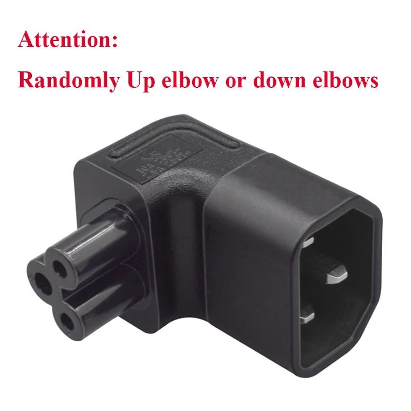 1PCS Zwart Koper Universele Elektrische AC Power Adapter Plug C14 naar C5/C7/C13/C15/C19/C21 PDU Chassis Plug Socket Converter