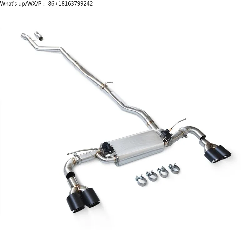 

cat-back exhaust for BMW 540/540i G30/G38 3.0T B58 2018-2024 high-performance with valve exhaust pipe and carbon fiber tip