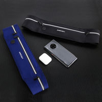 HAISSKY Zipper Pocket Waist Running BagsFor iPhone 17 16 15 14 13 Pro Max 17 Air 16E 14 Plus Waistband Belt Elastic Waist Pack