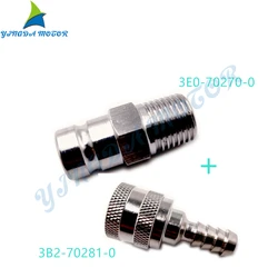 3B2-70281 Fuel Connector +Tank Plug 3E0-70270 For Tohatsu Nissan Suzuki Outboard Motor ,Boat Accessories