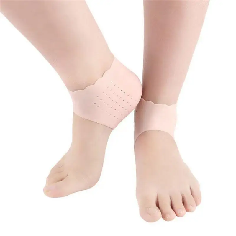 1/5PAIRS Anti-slip Socks Easy To Clean Anti-crack Soft Multiple Holes For Ventilation Skin Care Tools Lace Heel Covers