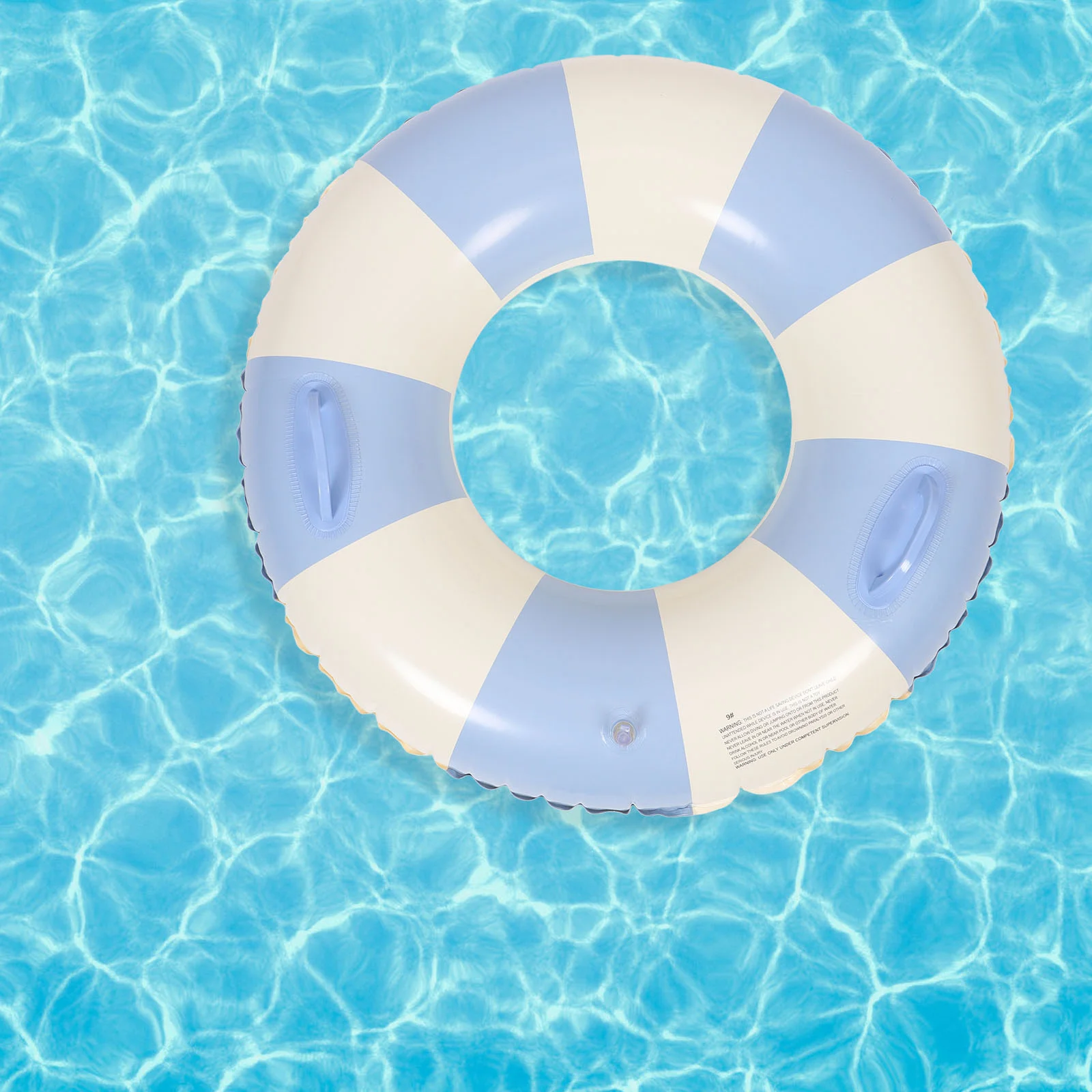 

Striped Swim Ring Inflatable Swimming Circle Sports Water Float Summer Supply