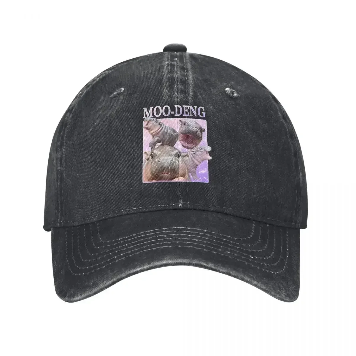 Casual Moo Deng The Famous Pygmy Baseball Caps for Men Women Distressed Cotton Sun Cap Outdoor Workouts Hats Cap
