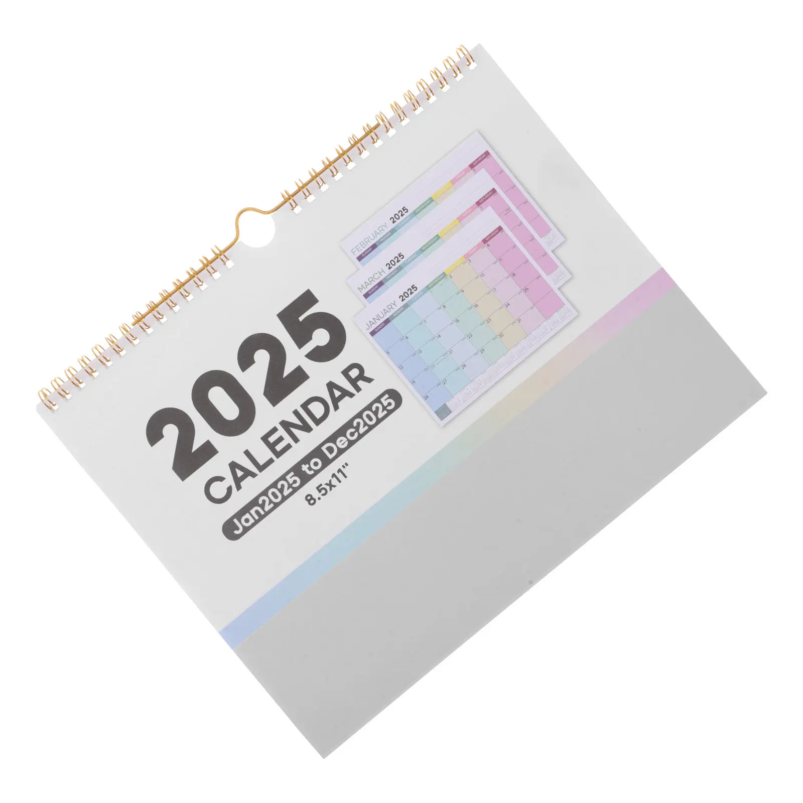 

English Wall Calendar Small Format European Design Monthly Wall Planner Clear Printed Hanging Calendar Office Supplies