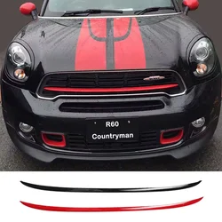 Car Front Grille Decoration Cover Case Radiator Grill Strip Trim Sticker For Mini Cooper Coopers JCW R60 Countryman Accessories