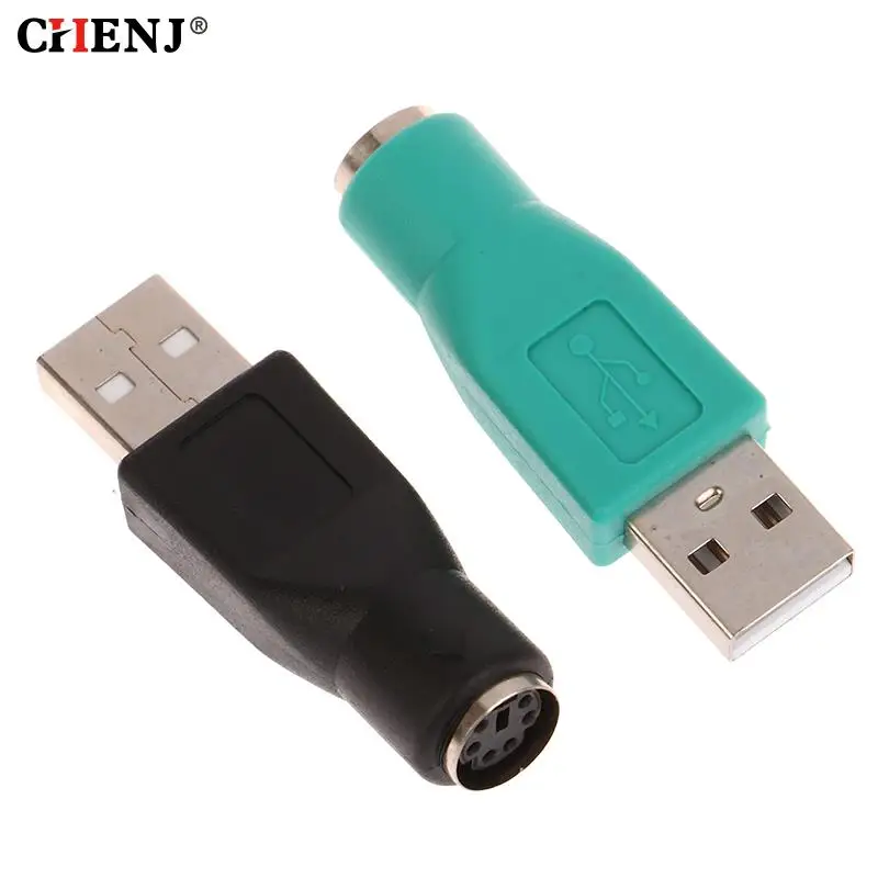 1pc USB Male To PS2 PS/2 Female Adapter For Computers PC Laptop Mouse Keyboard USB Male To PS2 Adapter Converter Connector