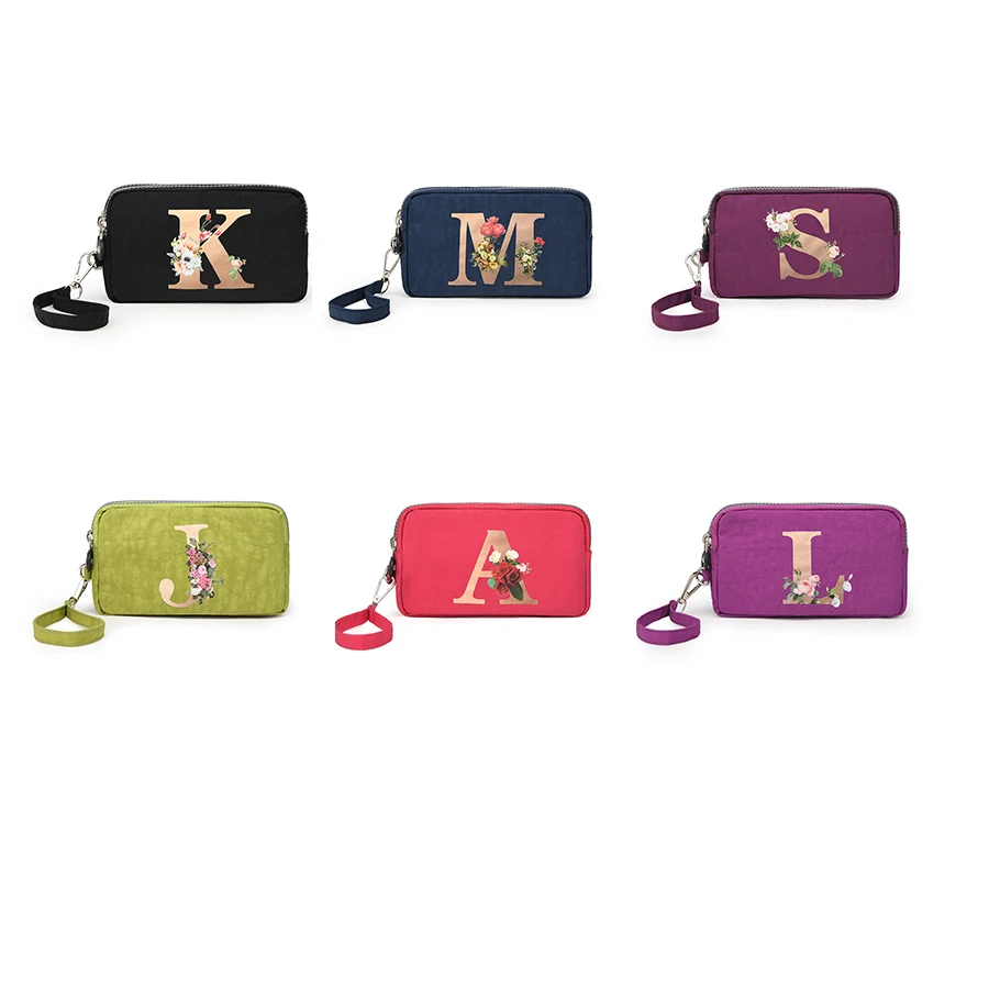 

New Monogrammed Printed Cell Phone Bag Unisex Coin Purse Travel Tote Cell Phone Wallet
