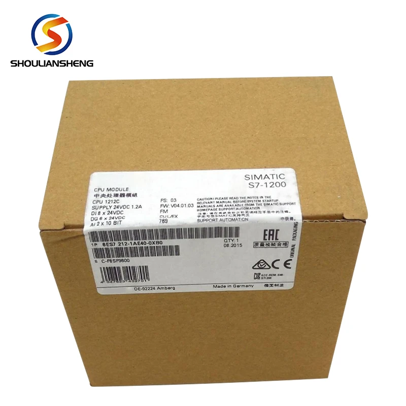 وحدة تحكم PLC 6ES7212-1AE40-0XB0 6ES72121AE400XB0 S71200 المخزون الأصلي الجديد في المخزون