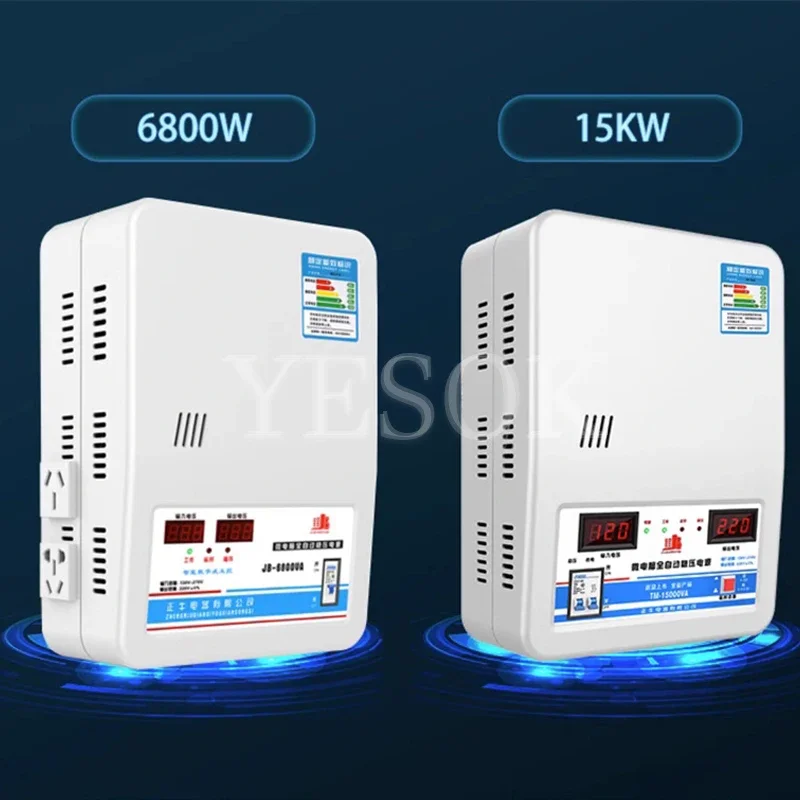 15KVa Voltage Stabilizer With Input Voltage 130V-260V & Output 220V Household Automatic Stabilized Power Supply Tools