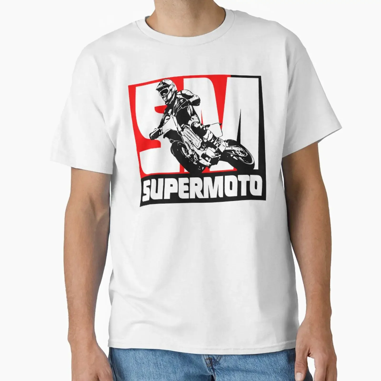 Supermoto designed and sold by Port Stevens vintage Washed Unisex streetwear graphic Breathable Slightly designer clothes