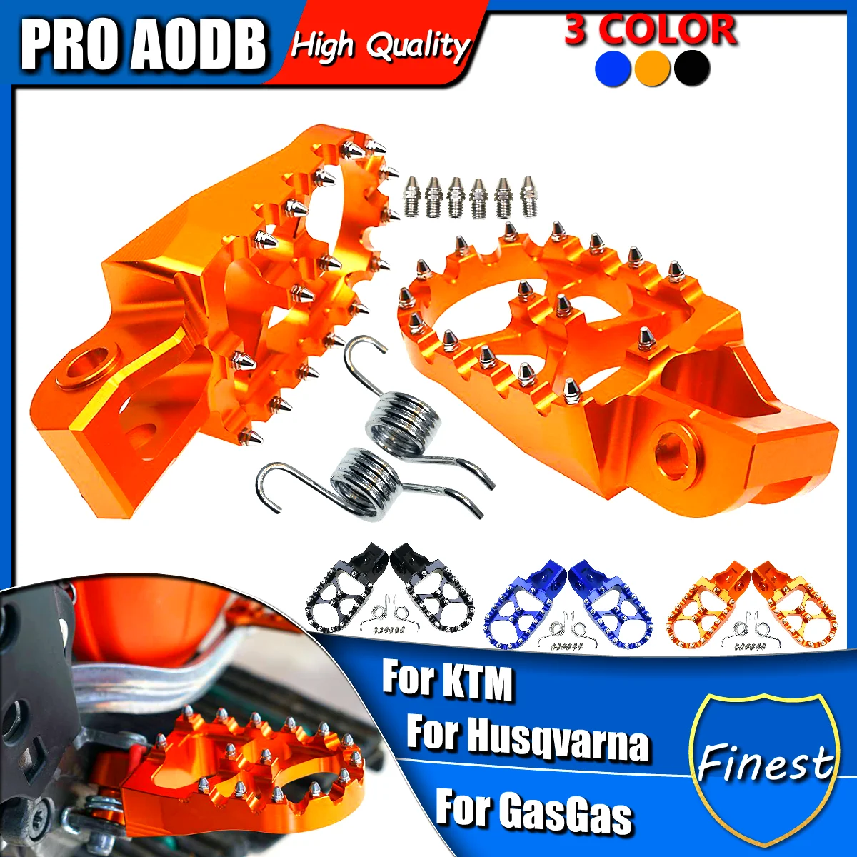 

Motorcycle CNC Aluminum Foot Pegs Footpegs Pedals For KTM SX SXF EXC EXCF XC XCF 125 150 250 300 350 450 500 2016-2013