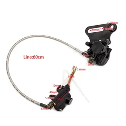 15mm Rear Disc Brake System Caliper Pad For 125cc 140cc Pit Dirt Bike ATV Hydraulic Rear Brake Caliper