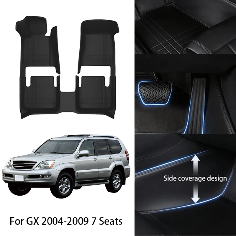 

Custom Fit PU Leather Car Floor Mat For Lexus For GX 7 Seats 5 Seats 2004 2014 2024 Luxury Full Set Auto Interior Accessories