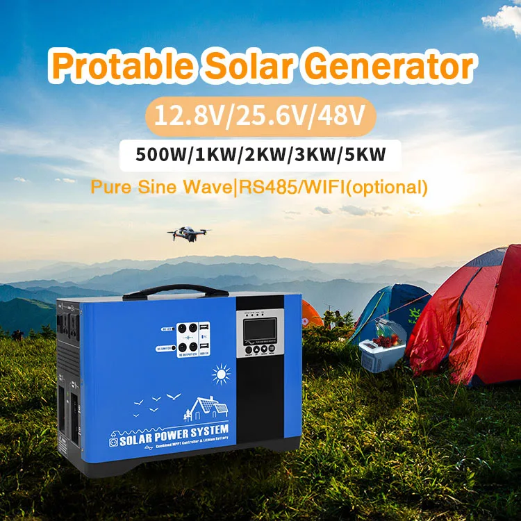 Anern 5000 watt portable solar power generator for home