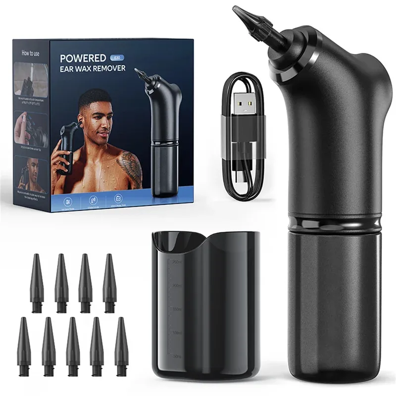 

Электрический комплект для чистки ушей, 4 режима давления, удаление ушной серы, здравоохранение, ирригация воды, мойка для ушей для взрослых, детский очиститель для ушей