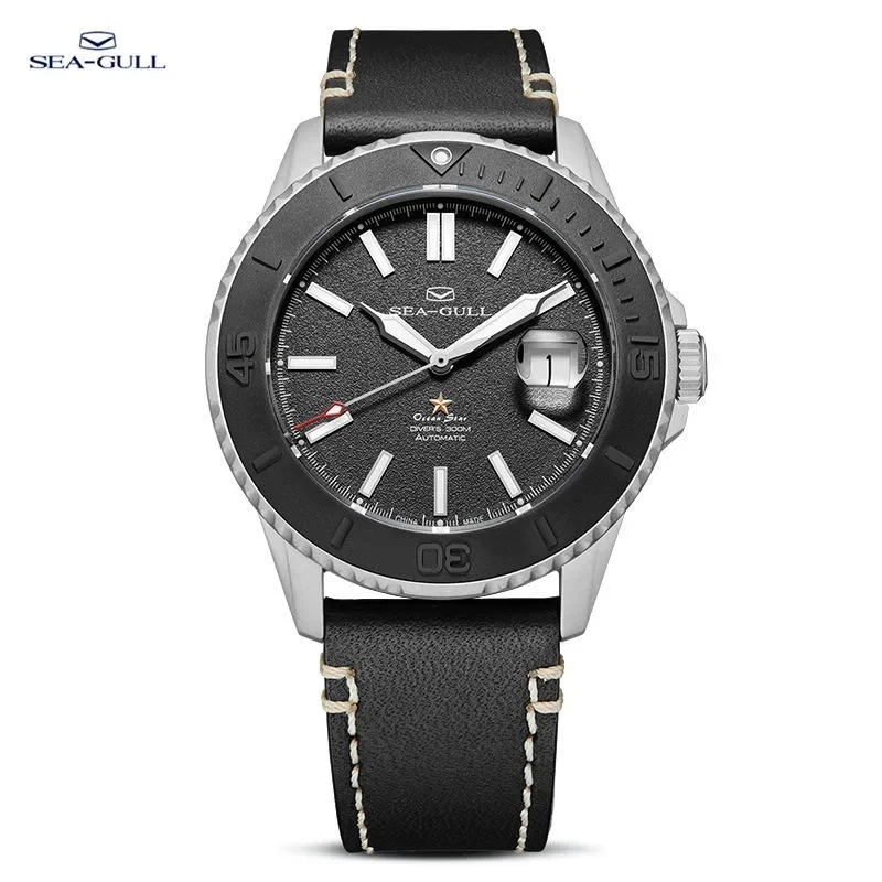 Fashion Seagull Automatic Mechanical Watch Men\'s Watch Ocean Star 300M Water Resistance 316L Stainless Steel Ceramic Bezel 1207