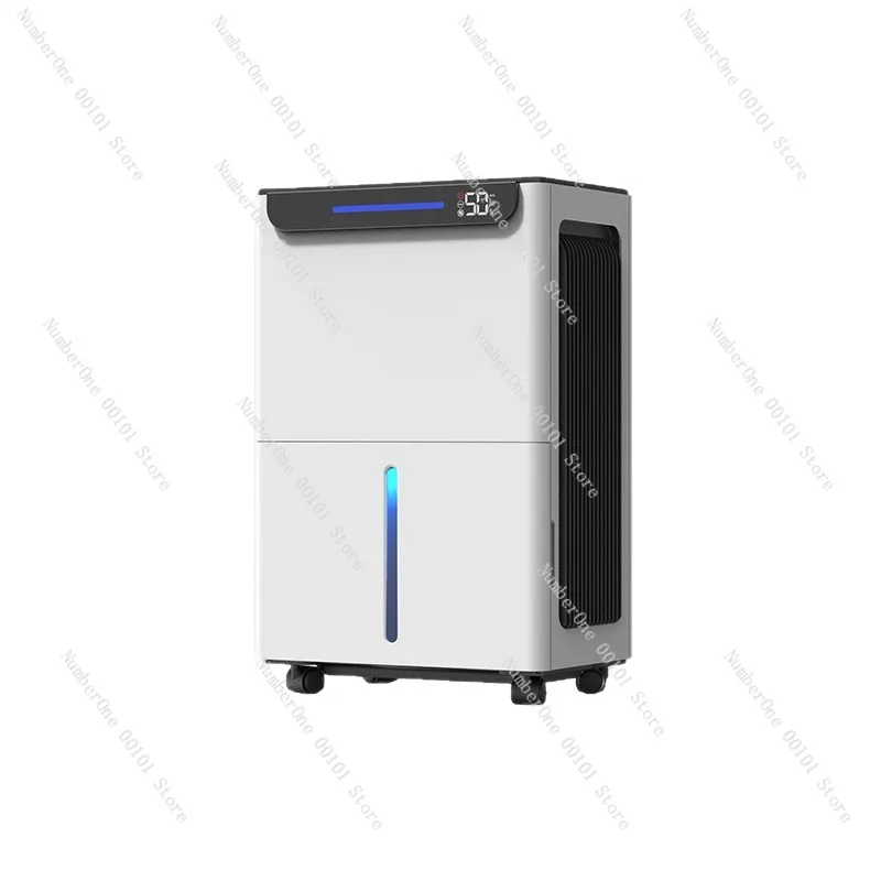 Deshumidificador con Compresor de Gran Capacidad para el Hogar, Dormitorio, Sótano, Temporada de Lluvia, Secador de Aire con Iones Negativos, Silencioso e Inteligente
