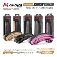 Kenda K1092 bicicleta borde amarillo borde rosa neumático bicicleta de carretera neumático exterior 700*25 28C resistente a pinchazos 120TPI