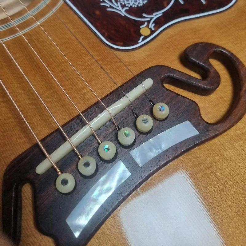 Natural Bone Colour Bridge Pins for Acoustic Guitar String Nial Pin Bone Parts Original Colour of Bone Guitar Parts