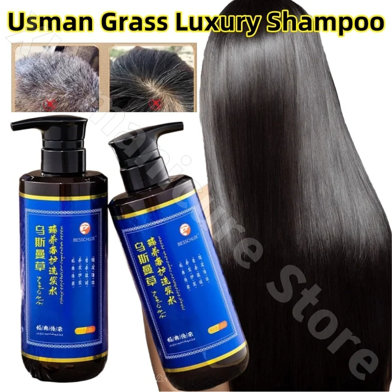 

Herbal Usman Grass Polygonum Multiflorum Shampoo Oil-control Refreshing Fluffy Moisturizing Shampoo Leaving Fragrance 500ml