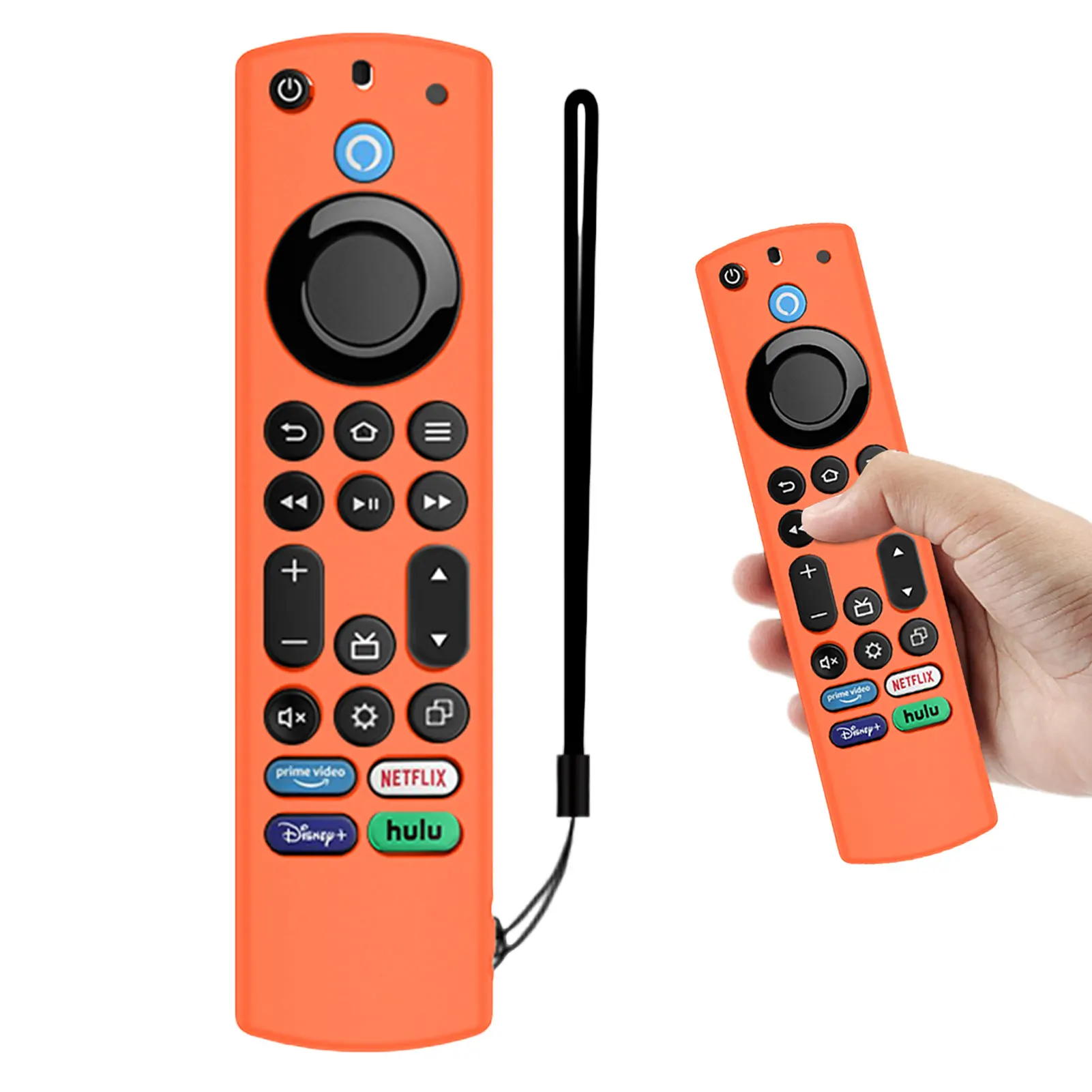 Remote Case Omni Series Stick Remote Control Cover Silicone Soft Shockproof Skin-Friendly Protector FireTV 4-Series