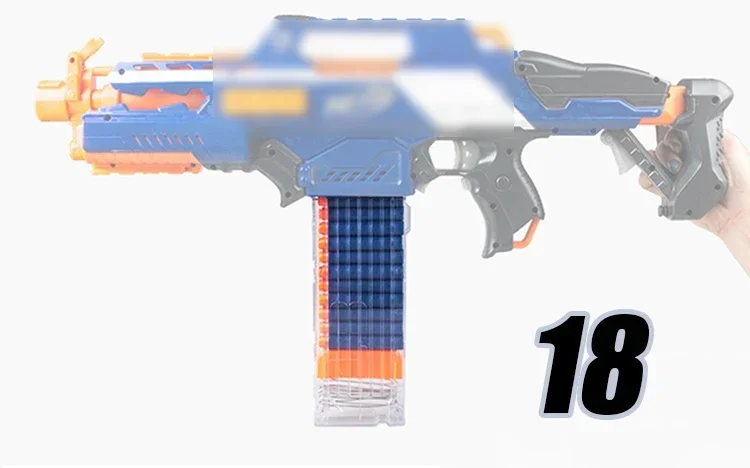 ラウンドダーツの交換用おもちゃの銃,nerfマガジン用の再読み込みクリップ,ソフト弾丸,ゲルブラスター,エアソフトアクセサリー