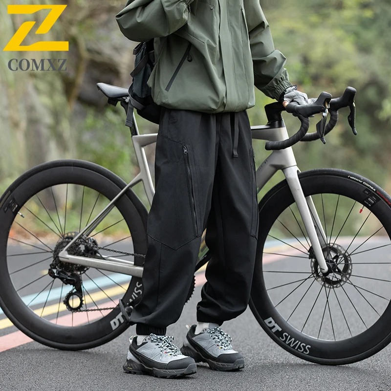 Men Vintage Utility Pants 2025 Autumn Relaxed Lightweight Streetwear Trousers Cycling Urban Style Fashion Breathable Cargo Pants