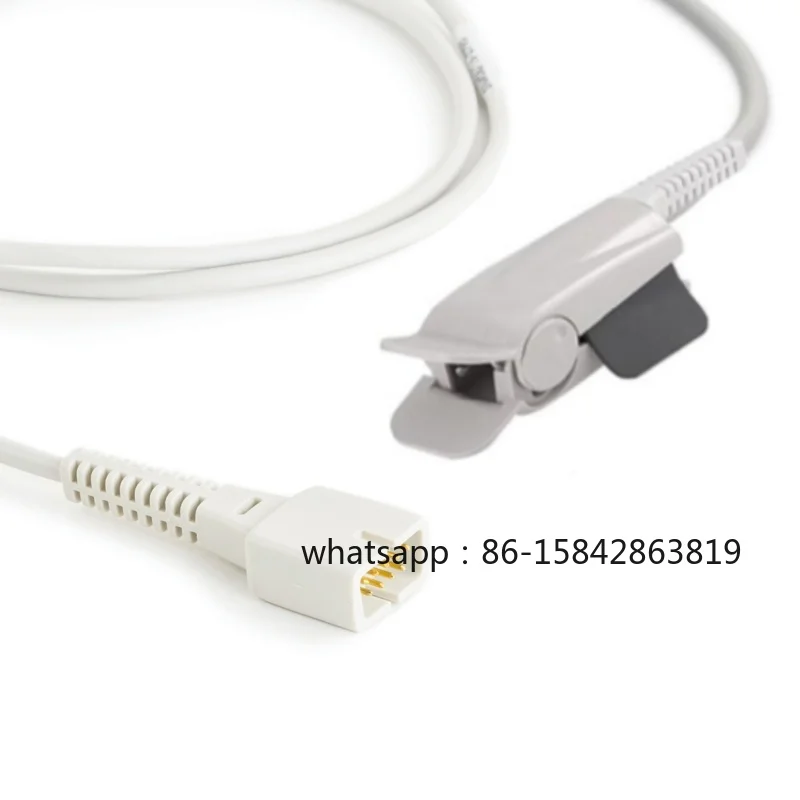 Sonda de Sensor de SpO2 Reutilizable de 7 Pines para Adultos, Oxismart DS-100-N0, Compatible con Mindray, Nellcor, Spacelabs, Edan, Ohmeda