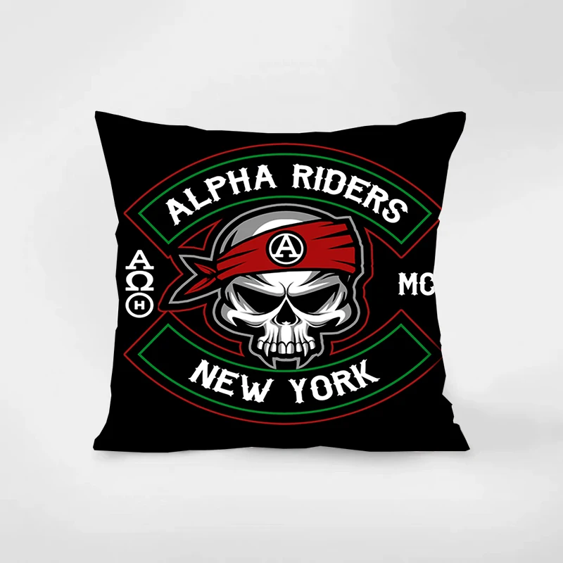 Motorcycle Addict Biker Chopper Bobber Motard Motorrad  Pillowcase home decoration gift sofa car super soft cushion square 5