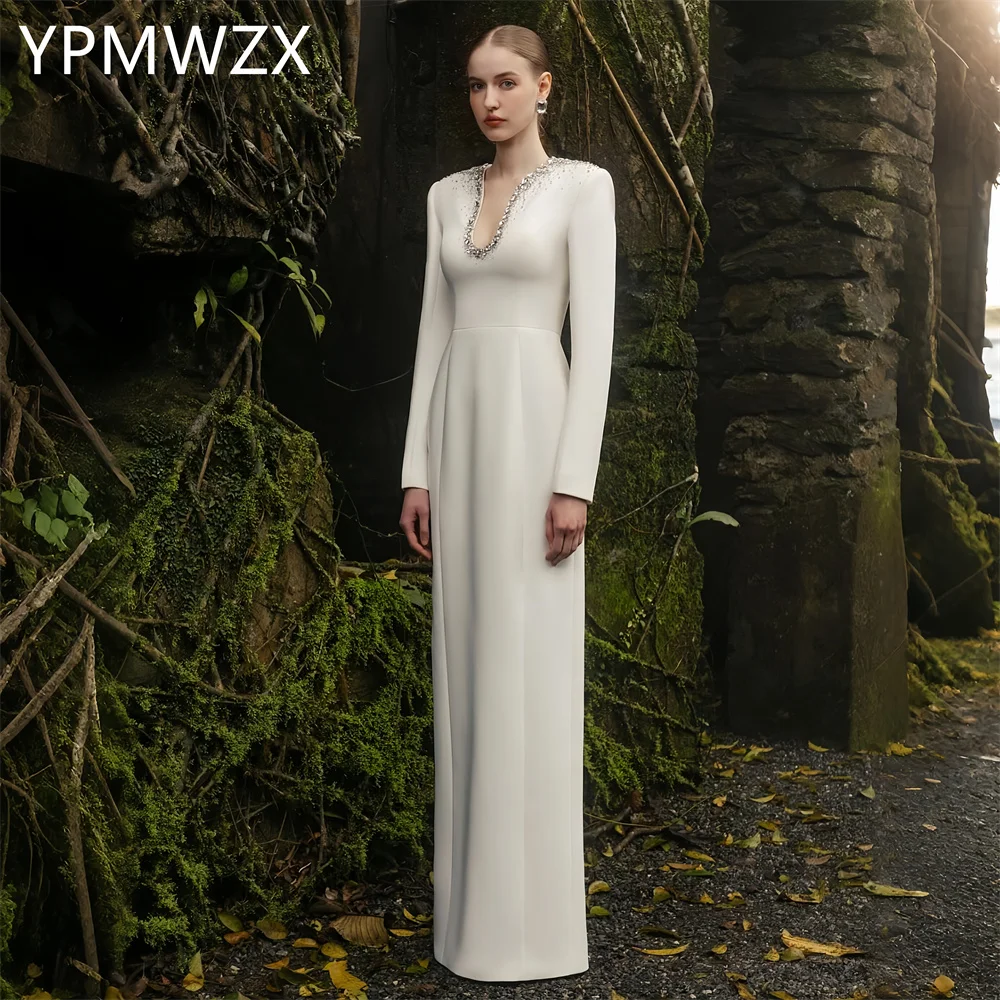 

Customized Prom Gown Evening Women Formal Dress YPMWZX Asymmetrical A-line Floor Length Skirts Bespoke Occasion Dresses Party Oc