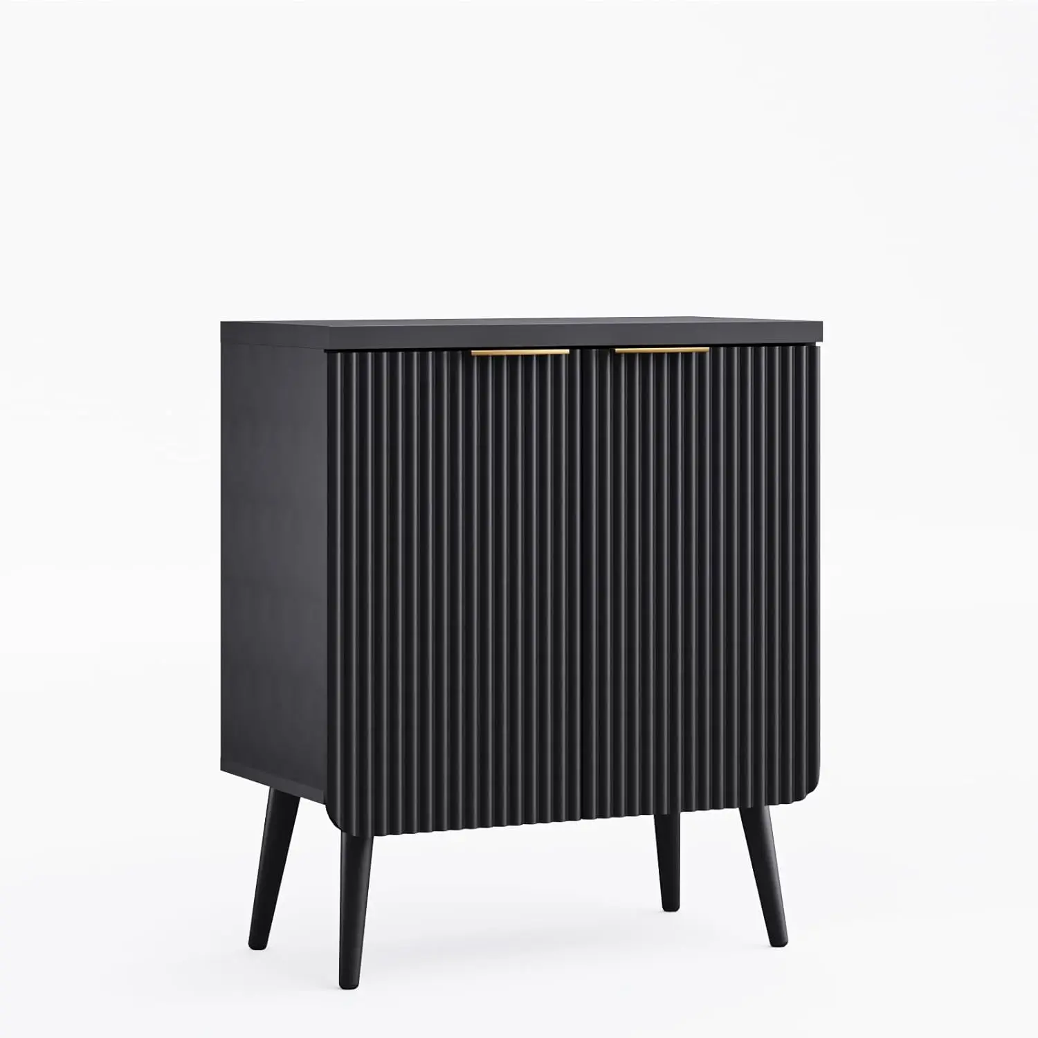 

Sideboard Buffet Cabinet with Storage, Modern Fluted Accent Credenza with 2 Doors, Buffet Table Media Console Cabinet Entryway C