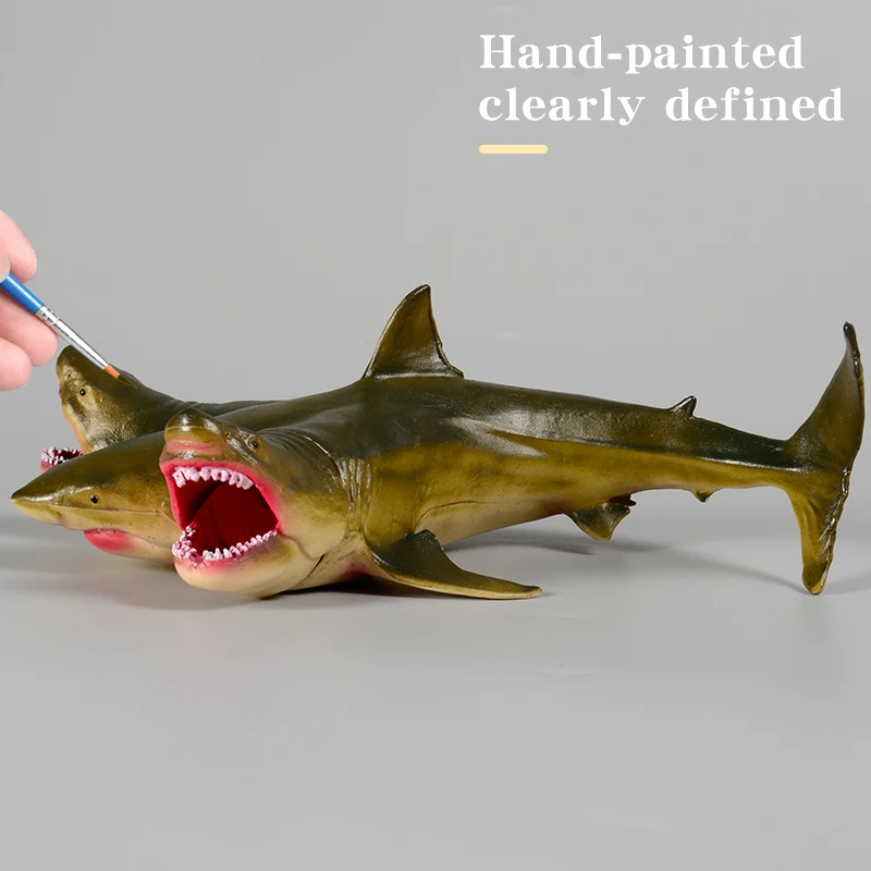 شخصية سافاج مارين ميغالودون شارك - لعبة كلاسيكية من حيوانات المحيط ونموذج الحياة البحرية من مادة PVC للأطفال
