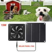 15W/30W Solar Exhaust Fan Air Extractor 12V Mini Ventilator Solar Cell Panel Powered Fan for Dog Chicken House Greenhouse RV