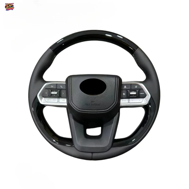 For Toyota Hilux Revo Crossover Runner Overlord Alphard Flat Bottomed Carbon Fiber Steering Wheel Modification Without