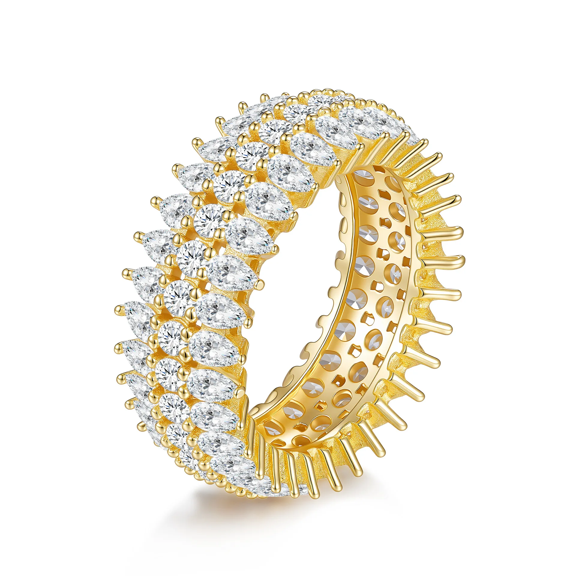 

Кольцо из стерлингового серебра S925 с муассанитом цвета D в форме капли для женщин: элегантное, универсальное, легкое, роскошное, модное, для вечеринок, изысканное.