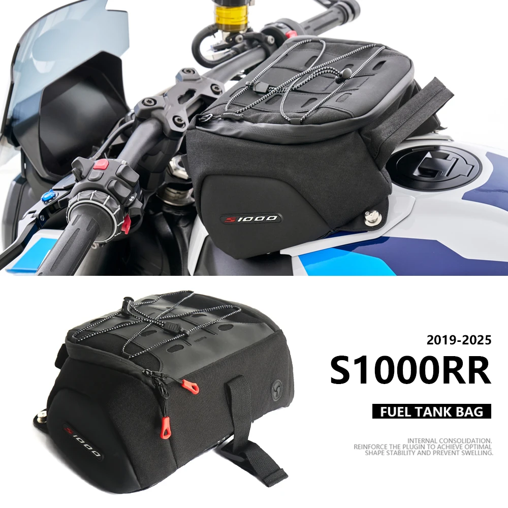 

S1000RR Fuel Tank Bag Storage Waterproof Bag Black For BMW S1000 RR s1000rr 2019-2025 New Motorcycle Accessories 6.5L Tank Bag