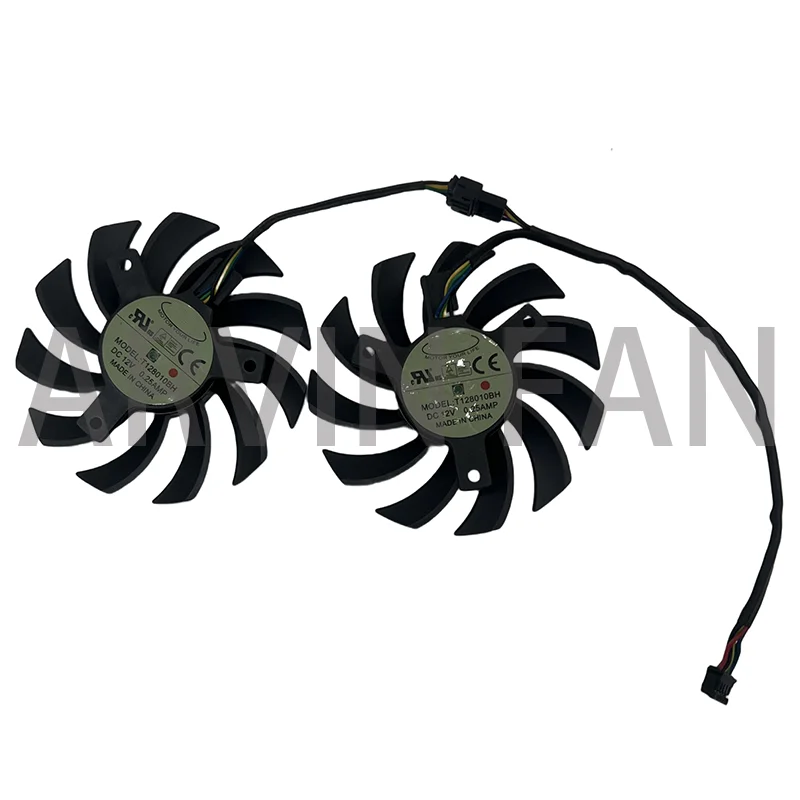 T128010BH VGA Graphics Card Fan For DUAL GTX1050 R7 360 GTX750 GTX750TI GTX650Ti R9 270X/270 Cooling