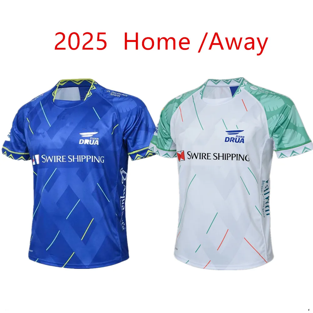 2025 Fijian Drua Super Rugby Home /Away / Training Jersey - Mens Size:S-5XL（Print Name Number）