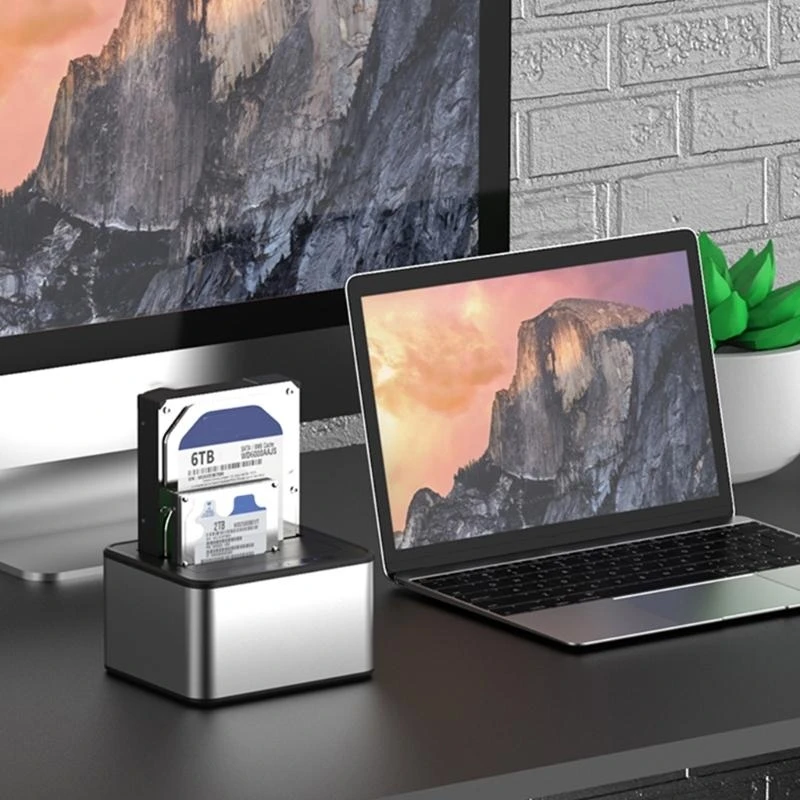 

Двухдисковый твердотельный накопитель 2,5 3,5, USB3.0, внешний SSD-дубликатор HDD