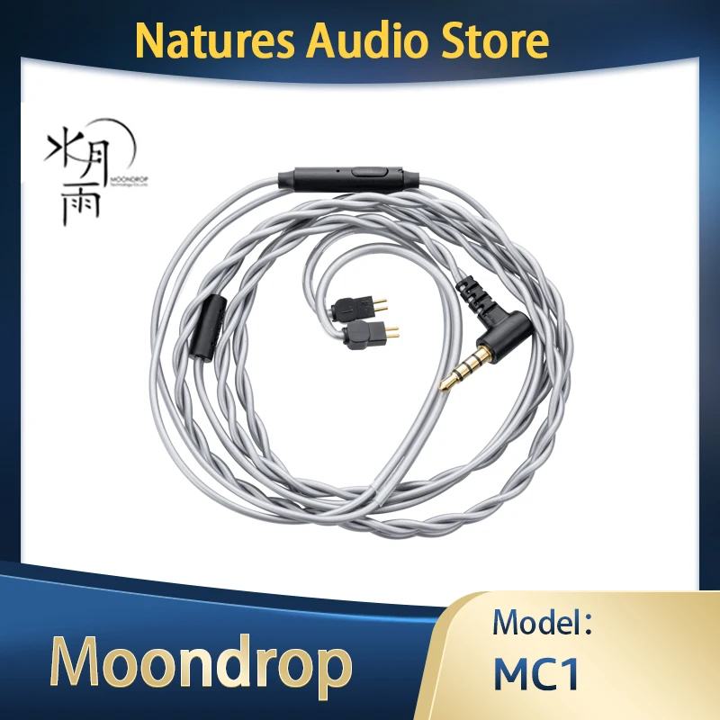 Moondrop Mc1 3.5Mm Multifunctionele Microfoonkabel 3.5Mm Oortelefoon Upgrade Kabel Microfoon 0.78Mm-2pin