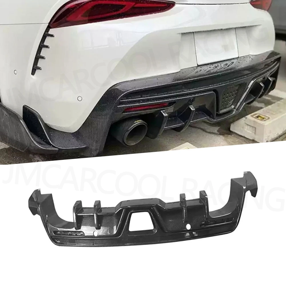 

Carbon Fiber Car Rear Diffuser Lip Spoiler For Toyota Supra A90 A91 2019-2024 Rear Bumper Guard