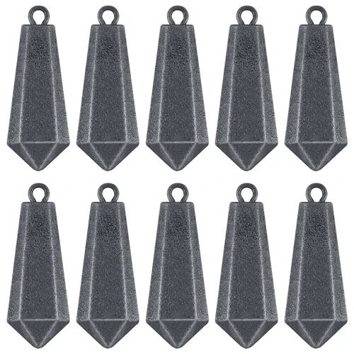 Peso de pesca de hierro de 30g-200g, plomo para lubina, pesca en el mar, fundición de Surf con anillo para pesca en barco de orilla de fundición larga de caída profunda