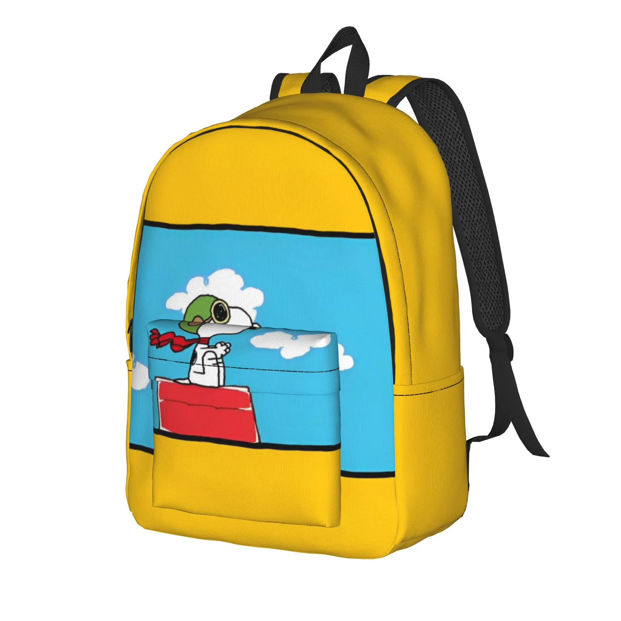 S-Dog-Snoopies Cartoon Backpack for Men Women Cool High School Work Daypack  College Canvas Bags Outdoor